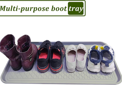 2 Pack Large Multifunctional Tray Mat Washable Indoor or Outdoor Tray Mat for Shoes Boots Plants Pots Paint Tins Pet Bowls Car Storage, 30 x 15 x 1.2 Inches
