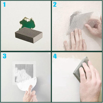 3 Pcs 2 Inch Wall Patch Repair,Drywall Repair Patch Self Adhesive Drywall Patch and Fiberglass Repair Kit,Heavy Duty Dry Wall Hole Repair Patch for Drywall Plasterboard,Plaster Dent Repair