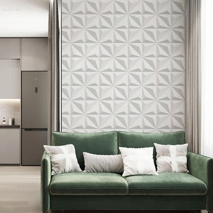 Floral Peel and Stick Wallpaper 3D Effect Interior Wall Décor Contact Paper Self Adhesive Removable Renter Friendly for Bedroom Living Cabinet Room 17.7in x 9.8ft (Not Textured Wallpaper