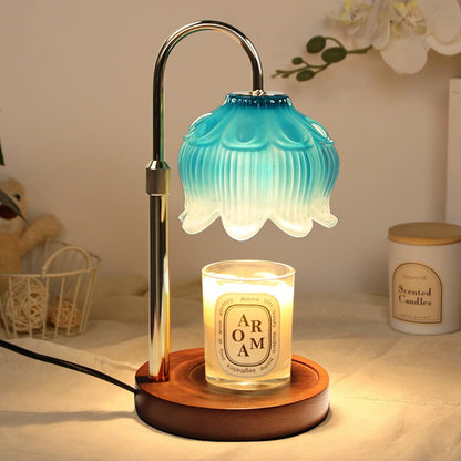 Fragrance Candle Warmer Lamp with 2 Bulbs Electric Candle Warmer with Timer & Dimmer for Home Decor