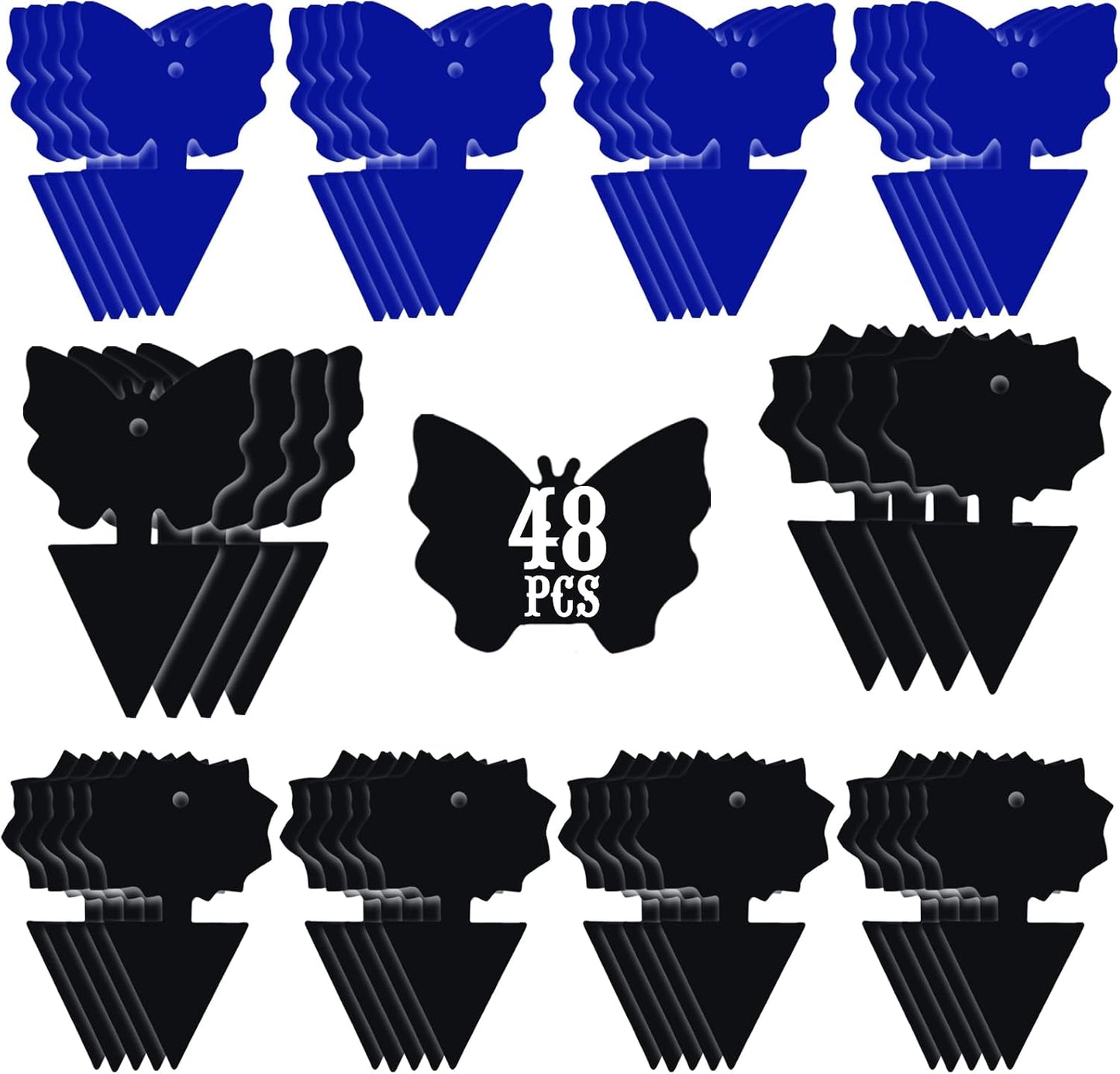 96PCS Fruit Fly Sticky Traps, Gnat Traps Insect Trap for Plants Kitchen Indoor and Outdoor