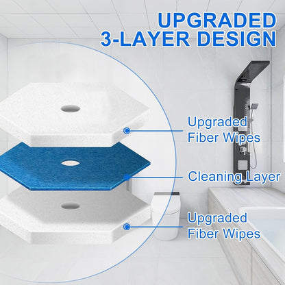 Disposable Toilet Brush and Holder Set, with 30 PCS Toilet Bowl Wand refills for Clorox.
