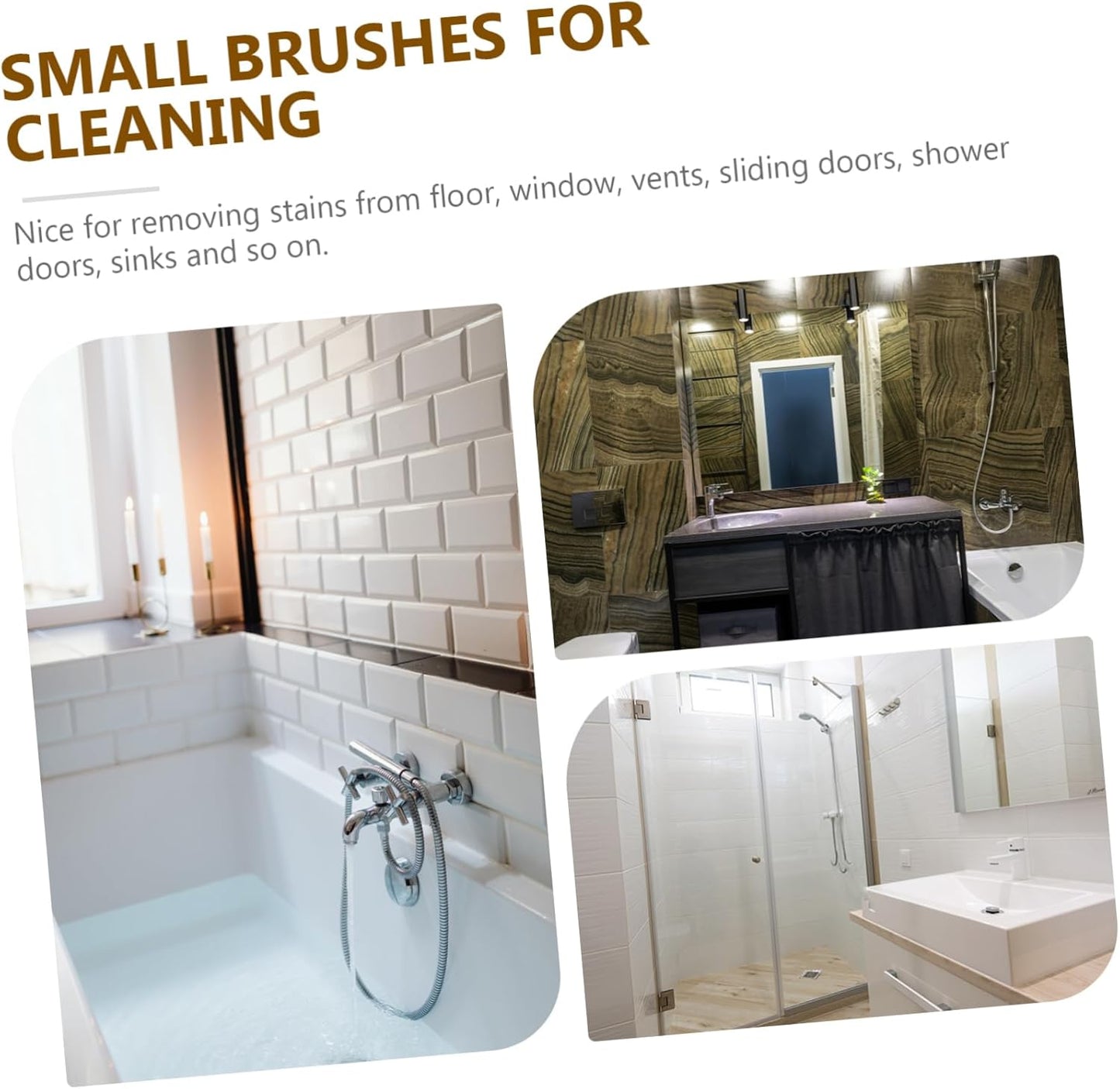 Ciieeo Small Cleaning Brush for Sinks Versatile Scrub Brush with Soft Bristles for Bathroom and Kitchen for Tight Spaces Easy to Grip Design