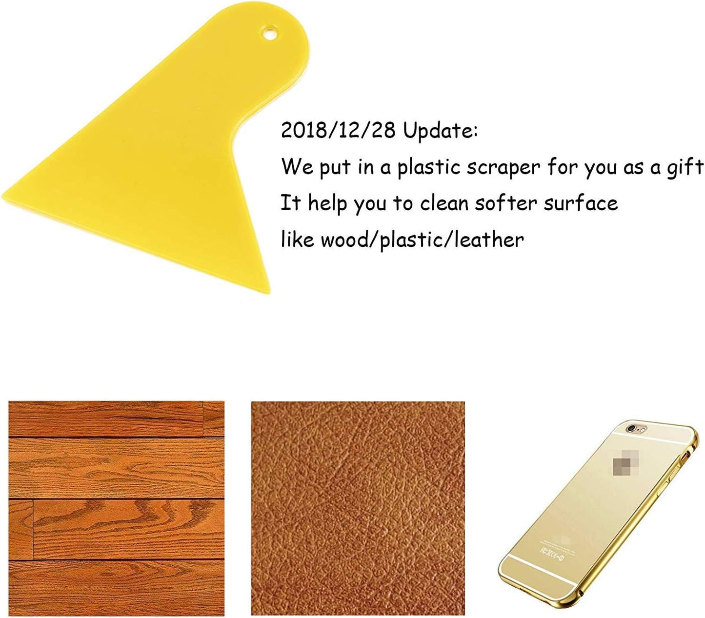 4" Wide Extendable Razor Blade Sticker/Paint Scraper Remover for Window Glass Windshield Tile Granite Wall Cleaning Hand Tool, Gum Cleaning, Stove Cleaner, SCRP-A