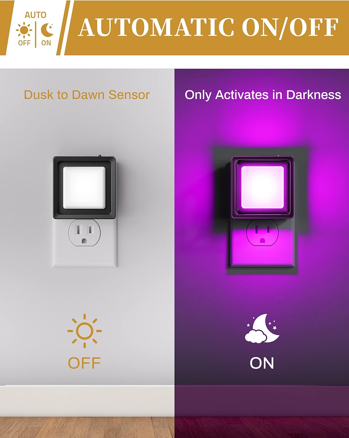 DORESshop LED Night Light, Night Lights Plug Into Wall [2 Pack] with Dusk-to-Dawn Sensor, Dimmable Nightlights, Adjustable Brightness for Bathroom, Hallway, Bedroom,Kids Room,Stairway,Soft White