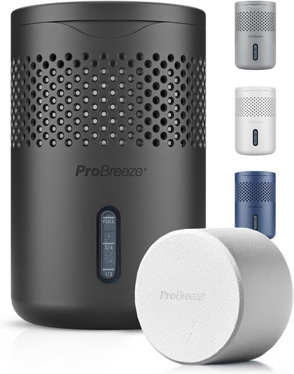 Pro Breeze Osmo Moisture Absorber, Silent & Refillable Dehumidifier for Home, Bedroom, Wardrobe and Bathroom,1.54lb Refillable Tablet, Non-Electric White