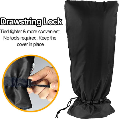 XXL Outdoor Faucet Covers for Winter, 3M Thinsulate Insulation Faucet Freeze Protector, 25”H x 13”W for Garden Lawn Faucets & Yard Hydrant, Waterproof Insulated Spigot Cover Faucet Sock – Black