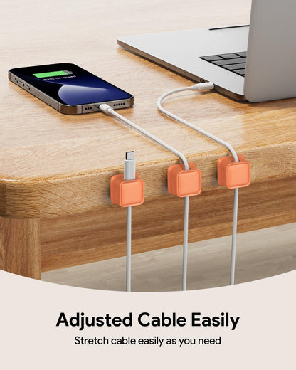 9 Pack Cord Organizer Holder,Costop Strong Adhesive Under Desk Cable Management,Magnetic Cable Clips,Wire Holder Keeper Organizer Neatly for Home,Office,Car,Desk,Nightstand,Desktop
