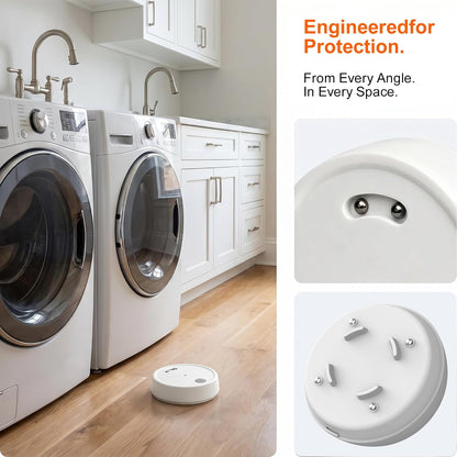 1 Pack Water Leak Detectors, Over 100dB Loud Water Sensor Alarm, IP66 Waterproof Sensitive Drip & Flood Alert, Easy Wireless Installation for Basement, Kitchen Sink, Bathroom, Laundry Room