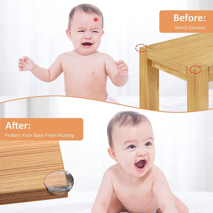 [24 Packs] BECOMTO Baby Safety Corner Guards,Premium Clear Furniture Edge Corner Protector with Strong 3M Gel Stickers Adhesive,Baby Safety Desk Table Sharp Corner Cushion Padding,Crystal Technology