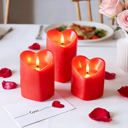 White Flameless Candles Set of 3 (3"x3") Battery Operated LED Pillar Candles with Remote and Timer, Real Wax Flickering Candles for Fireplace Bedroom Living Room Home Decor and Indoor Use