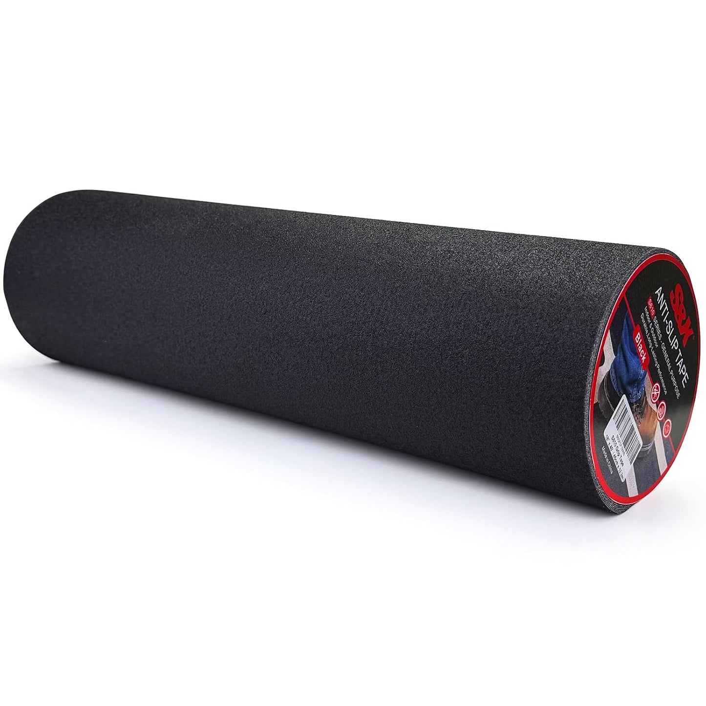 S&X Premium Outdoor Anti-Slip Tape - 4" x 60' Black Non-Slip Traction for Stairs, Ramps, Walkways, Boats, Weatherproof, High Traction, Long-Lasting Safety Solution