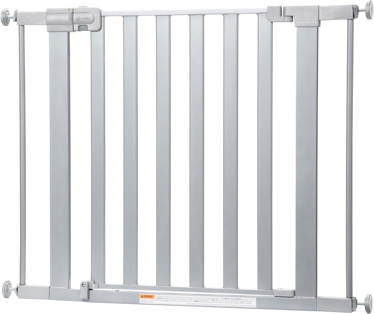 Safety 1st Easy Install Walk Thru Baby Gate for Doorway With Door, Dog Gates, Fits 29"-38", Easy Install 28" Tall, White
