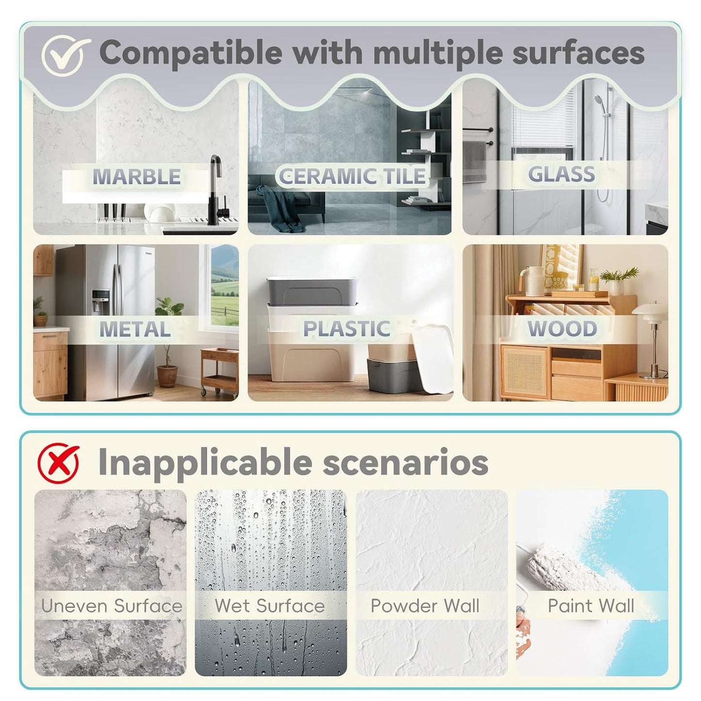 zvp Double Sided Nano Tape, Removable Heavy Duty Mounting Foam Tape, Adhesive Tape for Wall, Carpet, Poster and Picture Hanging Strips (Transparent, 1.15 * 118 in)