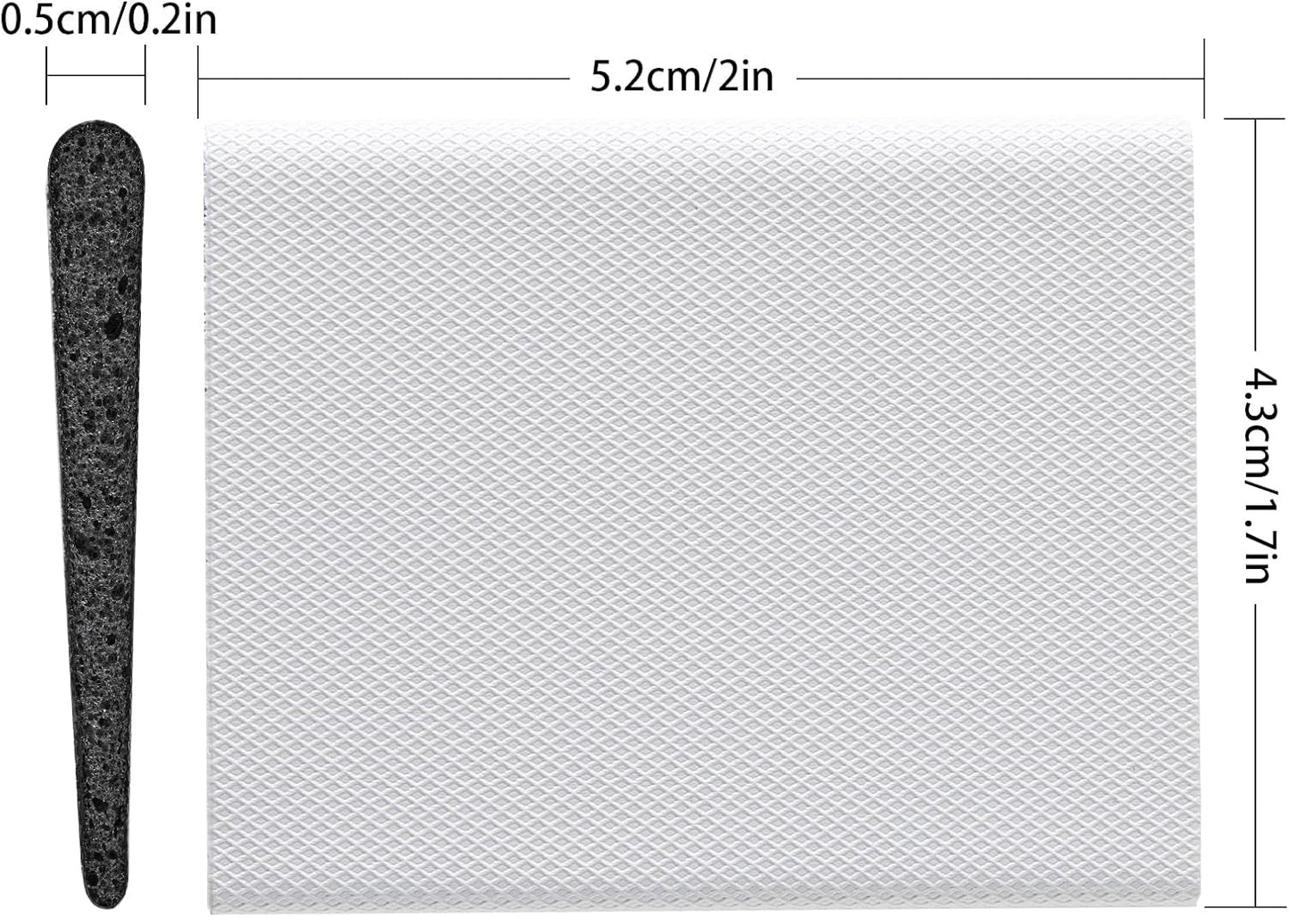 QDiShi 6 Pieces Self-Adhesive Door Corner Seals,Door Frame Seal Corner Foam Weather Stripping Draft Stopper for Weather Protection, for Isolation of Noise (White)
