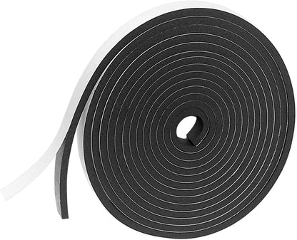 Weather Stripping Door Seal Strip for Doors and Windows, 1In x 1/8In x 33Ft x 2 Roll Foam Insulation Tape Self Adhesive,Sound Proof,Weatherstrip,Pipe Cooling, Air Conditioning Seal Strip - Colors A