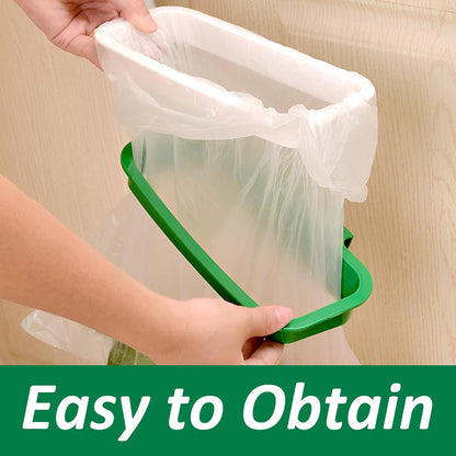 VinBee 5 PCS Portable Trash Bag Holder Hanging Trash Garbage Bag Holder Hanging Kitchen Cupboard Door Back Style Stand Trashes Garbage Bags Storage Rack for Kitchen Cupboard