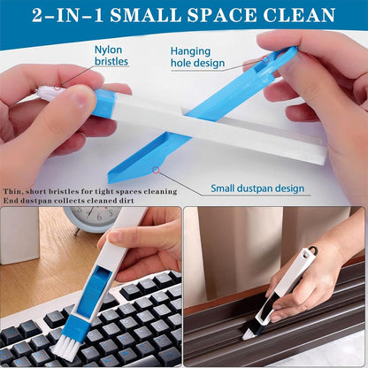 18Pcs Crevice Gap Cleaning Brush,Door Window Track Groove Corner Crevice Cleaning Brushes for Cleaning Window Grooves, Bathroom, Toilet Corner, Kitchen, Faucet, Sink