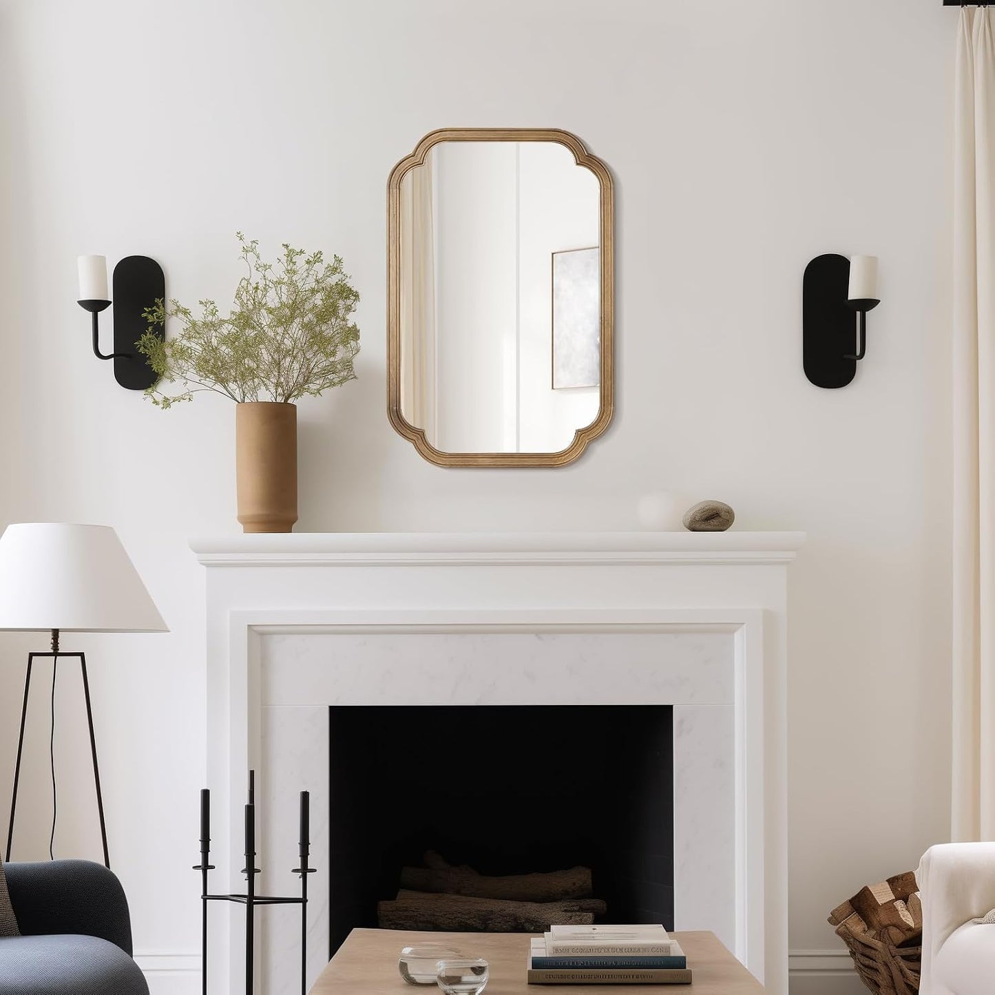 WallBeyond Full Length Mirror Wall Mounted 65"x22", Rustic Wooden Frame Floor Mirror, Large Full Body Mirror for Bedroom, Leaning or Hanging Against Wall, Natural