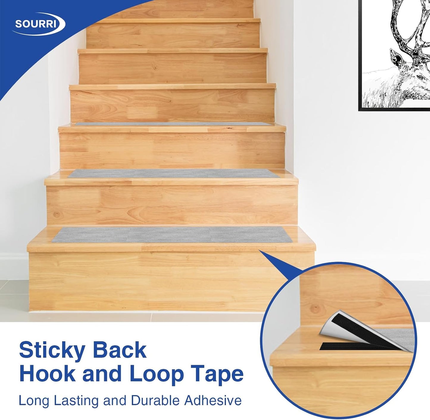 26Feet Hook and Loop Tape Sticky Back Fastener Roll, Nylon Self Adhesive Heavy Duty Strips Fastener for Home Office School Car and Crafting Organization (1, Black-3m, 26ft x 1in)