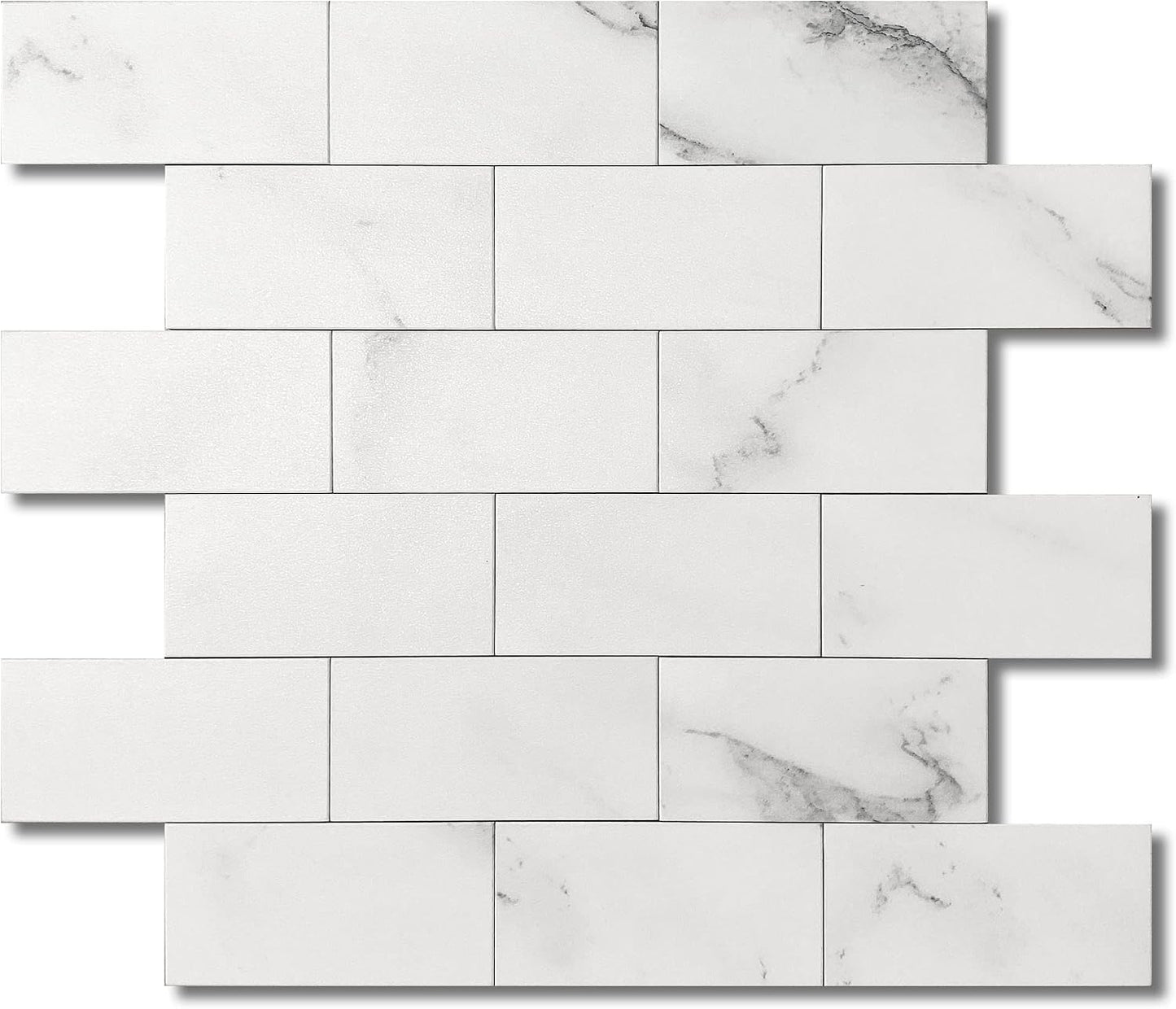 BeNice Peel and Stick Backsplash for Kitchen,Bathroom Wall Backsplash Tile Peel and Stick Shower Tiles Waterproof(10sheets,Rustic Beige)
