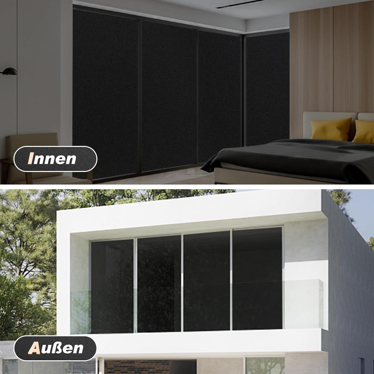 rabbitgoo Window Privacy Film, Frosted Glass Window Clings, Static Cling UV Heat Blocking Door Stickers for Home Bathroom, Removable Indoor Decal Coverings Day and Night, Pure, 17.5 x 78.7 Inches