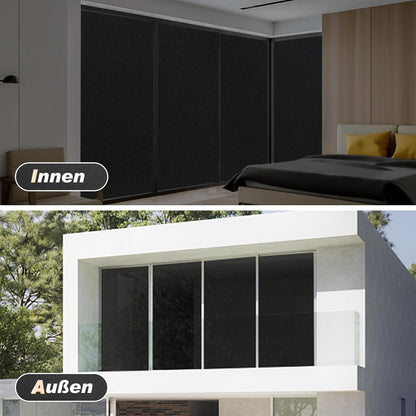 rabbitgoo Window Privacy Film, Frosted Glass Window Clings, Static Cling UV Heat Blocking Door Stickers for Home Bathroom, Removable Indoor Decal Coverings Day and Night, Pure, 17.5 x 78.7 Inches