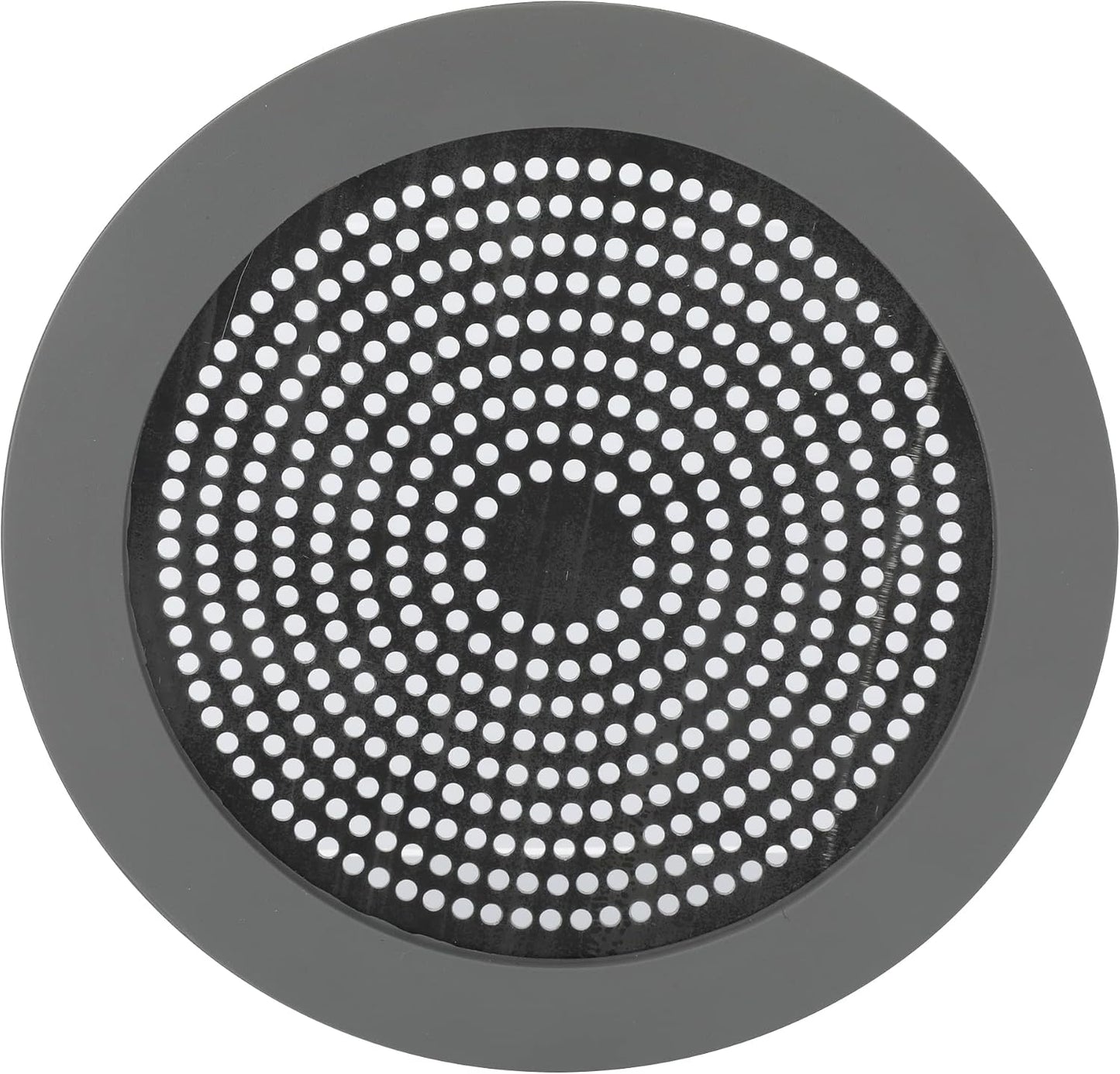 Danco Snap-in Shower Drain Cover with in-Drain Hair Catcher, 4-1/4" Round, White Strainer, (10533)