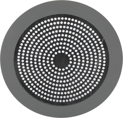 Danco Snap-in Shower Drain Cover with in-Drain Hair Catcher, 4-1/4" Round, White Strainer, (10533)