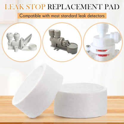 Wonderjune 10 Pcs Replacement Pads for Automatic Leak Detectors in Under Sink Reverse Osmosis Water Filtration Systems 18 mm for Mechanical Leak Detectors