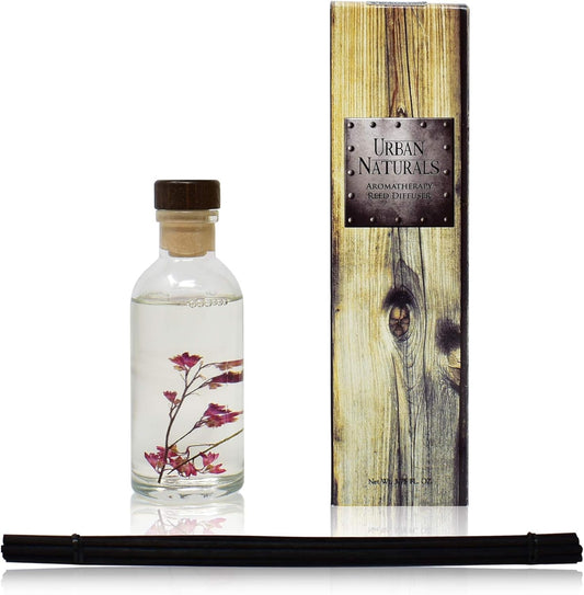 Urban Naturals Smoked Vanilla Reed Diffuser Set with Vanilla Bean, Sandalwood & Leather | Made in the USA - Colors A