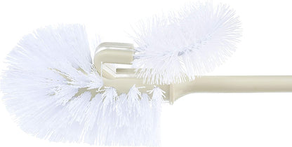 Superio Toilet Brush, Toilet Bowl Cleaning System with Scrubbing Wand, Under Rim Lip Brush for Bathroom