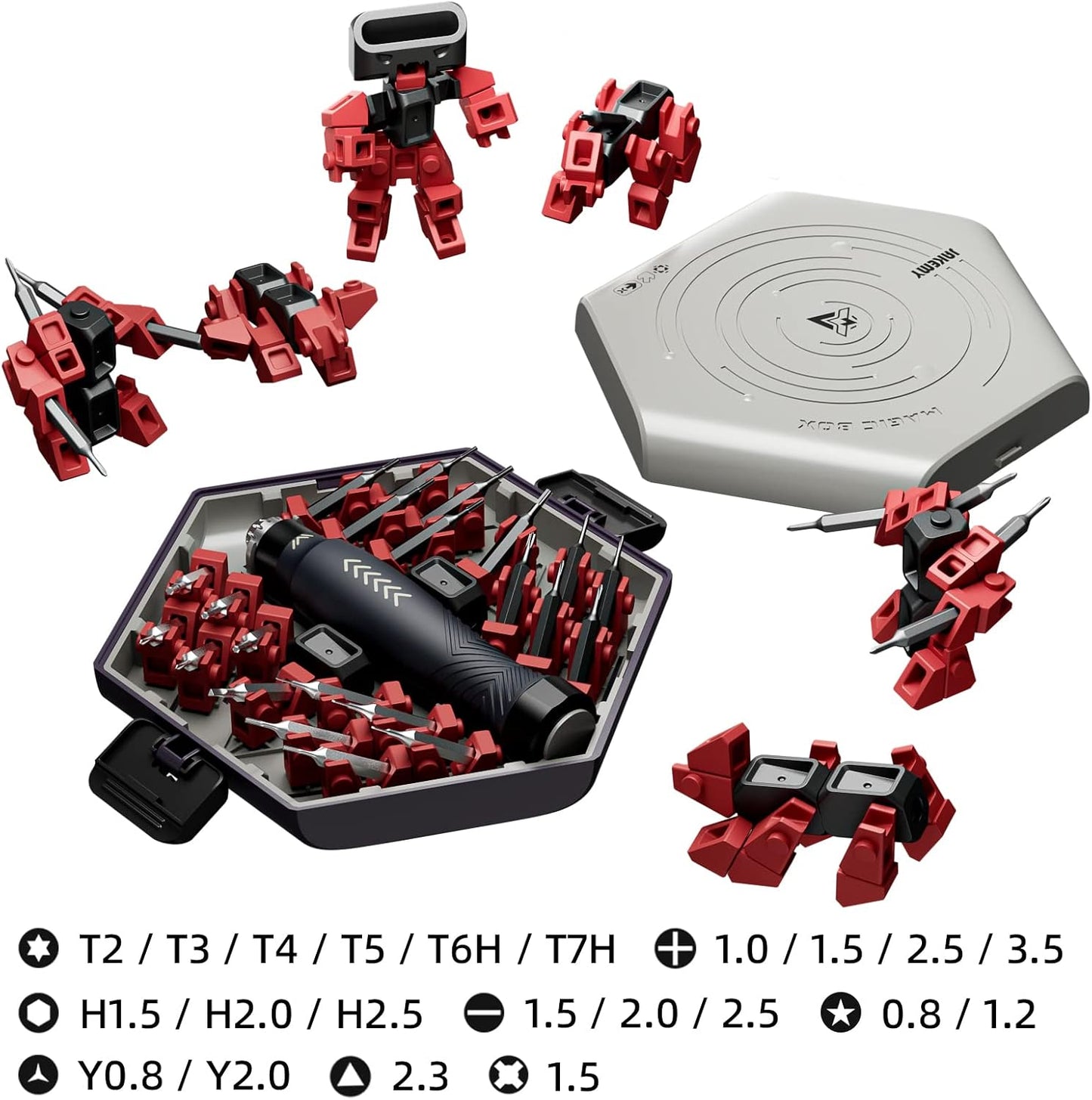 Precision Ratchet Screwdriver Set, JAKEMY 69 in 1 Household Screwdriver Home Repair Tool Kit, Disassemble Magnetic Rotating Ratchet Screwdriver Kit for Furniture/Car/Computer/Electronics Maintenance