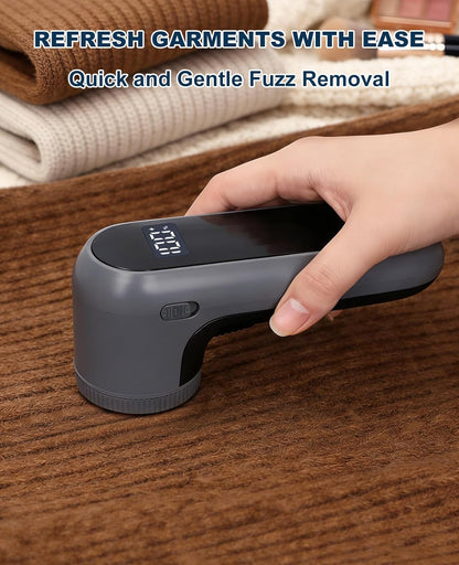 Killrose Fabric Shaver | Lint Remover with Digital Display, 6-Leaf Blade Electric Lint Shaver for Clothes, Sweaters, Furniture - 9000 RPM USB-C Rechargeable, Safe for All Fabrics