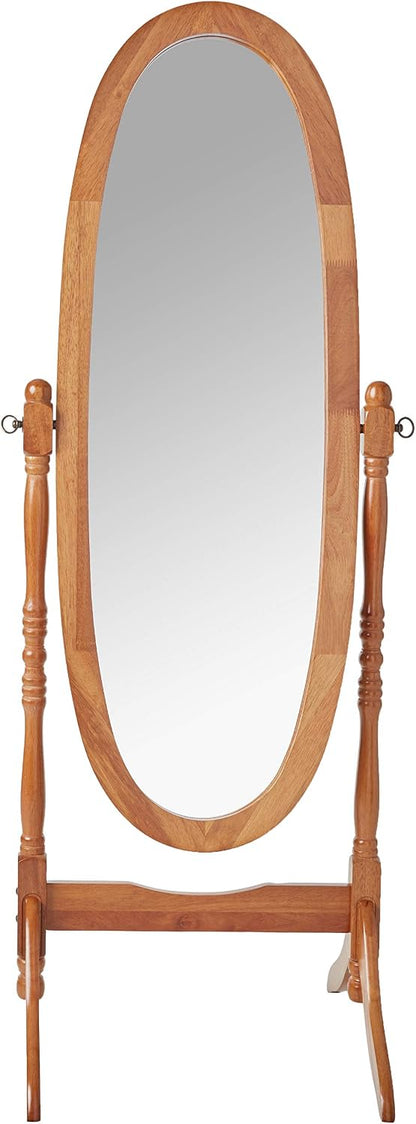 Crown Mark Cheval Mirror, Oak