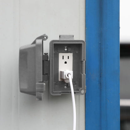 Bates- Weatherproof Electrical Outlet Cover, 1-Gang Outdoor Plug Cover | For Protection Against Rain Dust & Outdoor Use