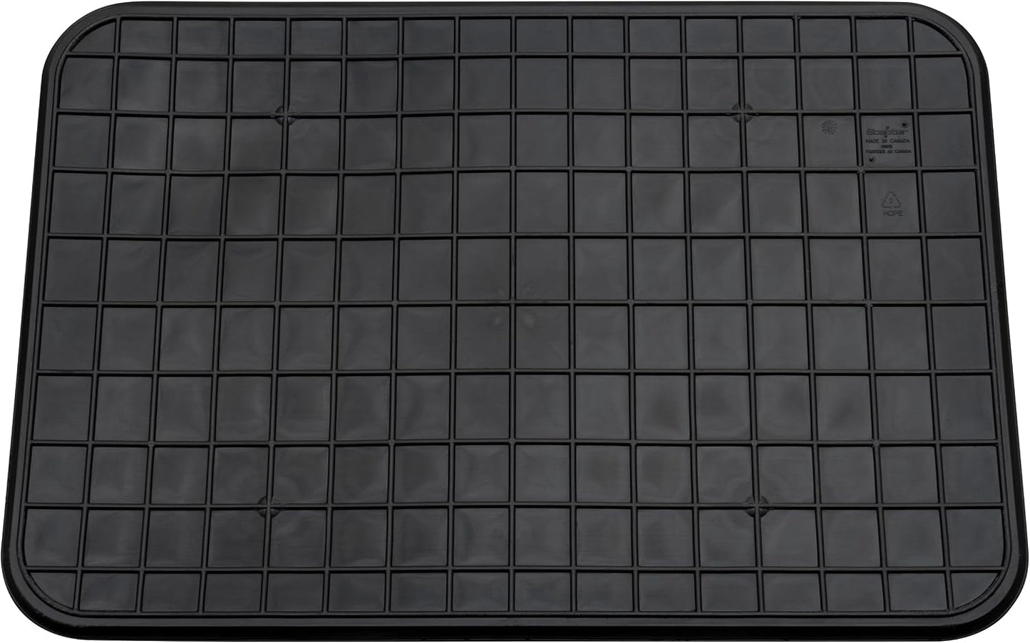 Scepter 37" L x 25" W Heavy Duty Utility Drip Tray, Extra Large Automotive Garage Mat, Pet Food Mat, and Washing Machine Pan, Black, 2-Pack (AM2PK06951)