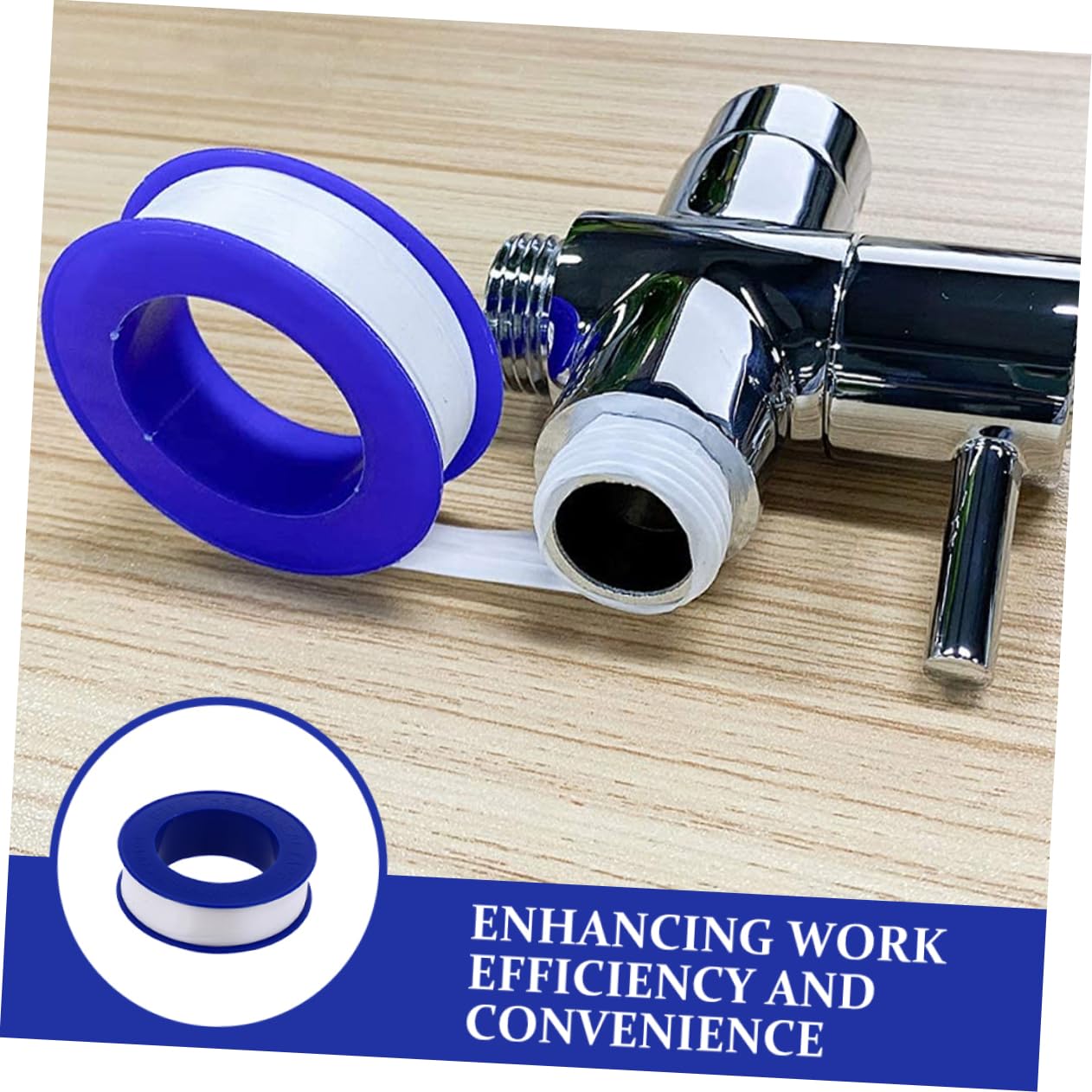 12 Rolls High-Temperature PTFE Sealing Tape Waterproof Pipe Sealant for Plumbers Shower Heads and Faucets Leak-Proof Thread Tape for Plumbing and Garden Hoses
