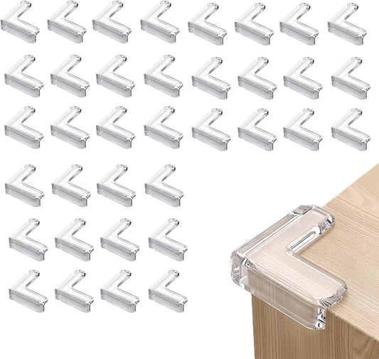 36 Pack Corner Protector Baby, Clear Baby Proof Corners and Edges Furniture Corner & Edge Safety Bumpers Table Corner Covers Protectors and Edge Guards for Baby Proofing, Sharp Edges
