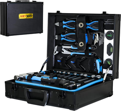 899PCS Tool Set, Household Tool Kit with Rolling Tool Box, Complete Tool Box Set Hand Tool Set with Tool Box, Mechanic Tool Set Rolling Tool Set for Home/Auto Repair Tool Set (Black)