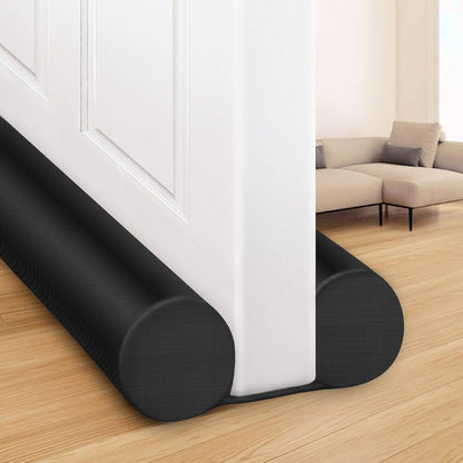 MAXTID Large Door Draft Stopper for Bottom of Doors 36” Under Door Sweep Noise Blocker Black Gap Stoppers Adjustable Doors Seal Sweep Guard Draft, Window Breeze Stoppers, Home Essentials Gadgets