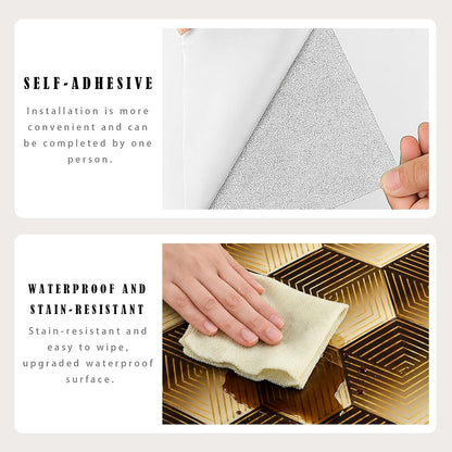 Peel and Stick Kitchen Backsplash Tiles 16PCS – Waterproof Self Adhesive Wall Stickers for Kitchen, Easy DIY Stick On Tile Backsplash, Heat Resistant Decorative Wall Covering (Ice Blue)