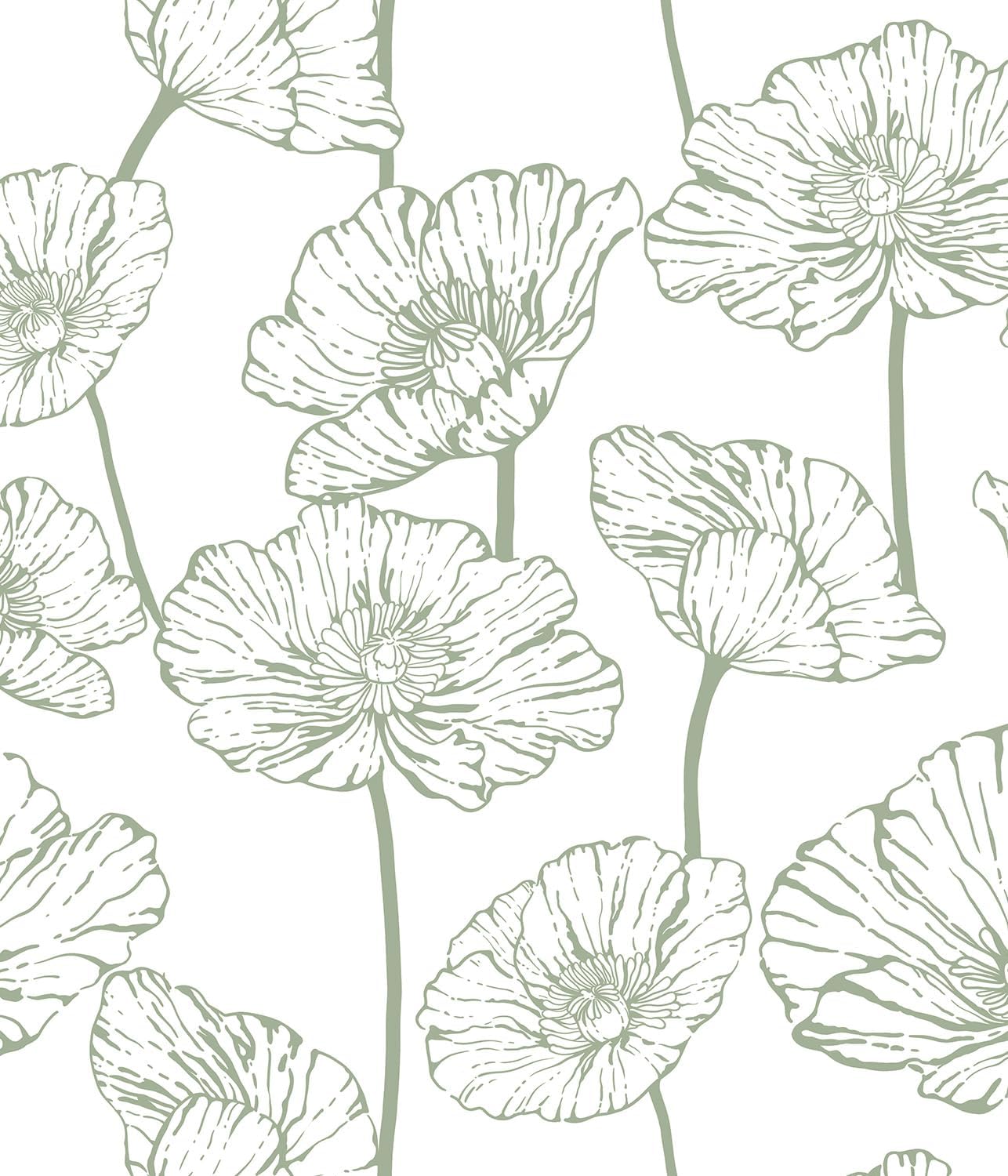 Orainege Modern Peel and Stick Wallpaper 17.3inx118.1in Beige and White Floral Wallpaper Boho Contact Paper Removable Decorative Wall Paper for Bedroom Bathroom Cabinets Decor Vinyl