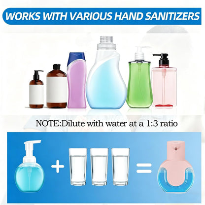 Automatic Soap Dispenser Touchless,Rechargeable Foaming Soap Dispenser,15oz/420ml Smart Hand Soap Dispensers,4-Level Adjustable,Wall Mount for Bathroom Kitchen Dish Soap,Hands-Free