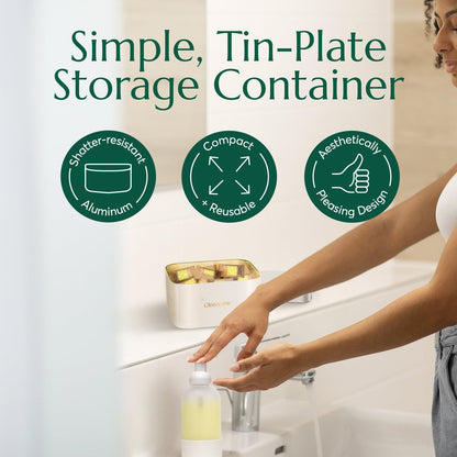 CLEANOMIC - Garbage Disposal Cleansing Tablets (8 Pack) - Foaming Garbage Disposal Cleaner and Deodorizer, Household Garbage Disposal Cleaners, Sink Cleaner and Deodorizer, Kitchen Drain Cleaner