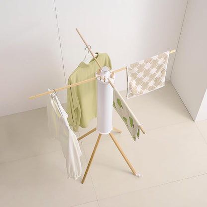 RFOUO Wall Mounted Clothes Drying Rack Tripod,Foldable Drying Rack,Wall Mounted Dryer Rack Clothing,Over The Door Drying Rack for Laundry Bedroom Household Aluminium