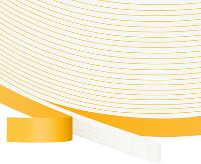 Strong Adhesive Weather Stripping, High Density Weatherproof Weather Stripping Door Seal Strip for Sliding Door, Windows,Noise-Reduction Foam Sealing Strip, White(1/2 in x 1/4 in x 13Ft) - Colors A