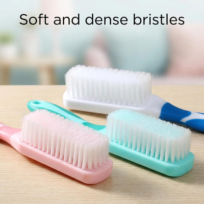3 PCS Shoe Cleaning Brush, Scrub Brush for Stains, Laundry Scrub-Brush, Shoe Brushes with Long Handled, Soft Bristle Cleaning-Brush, Laundry Stain Remover Brushes for Clothes, Carpet, Shoes (8 Inch)