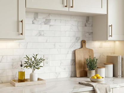 2026 New Upgrade Peel and Stick Backsplash Tile, Peel and Stick 11.34" X 11.57" Wall Tile for Kitchen, Bathroom, Fireplace, Laundry (Beige Ecru, 10 Packs)