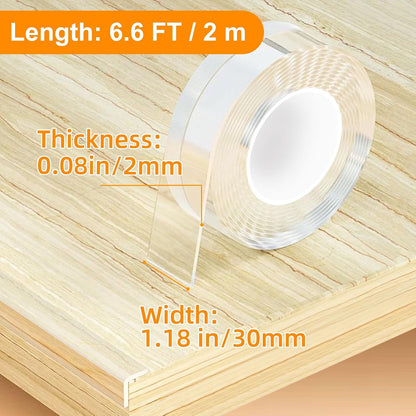 Corner Protectors Baby Proofing,2 in x 6.6ft Clear Edge Protector Strip,Furniture Corner Guards,Cabinets,Tables and Window Sill Sharp Corner Safety Bumpers